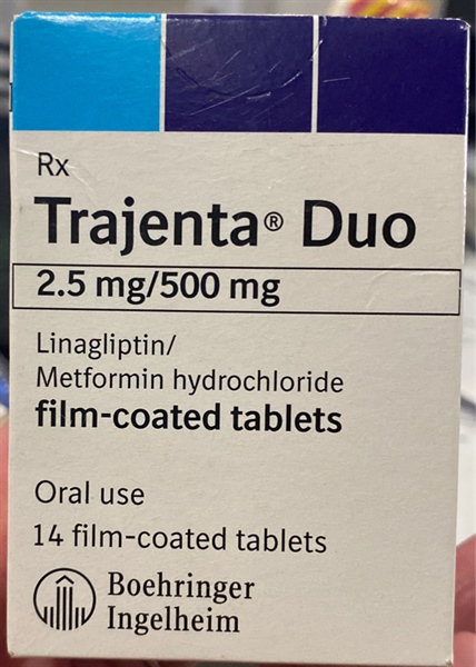 Trajenta Duo 2.5/500mg (Lọ 14 viên) - Đức (Lọ)
