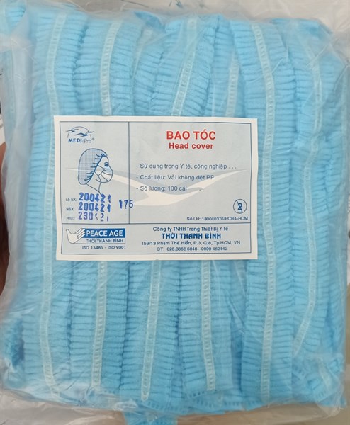 Mũ y tế (Mũ Phòng Sạch) (Túi*100cái) - Thời Thanh Bình