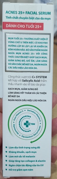 Tinh chất chuyên biệt cho da mụn (Acnes 25+ Facial serum) 20ml - Rohto/VN 2