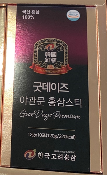 Hồng Sâm Gooddays Premium Dạng Thanh (Hộp 3 hộp bé x 10 thanh x 12g) - Korea