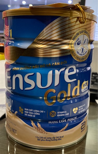 Sữa Ensure Gold hương lúa mạch 800g (Thùng 12 hộp) - Singapore