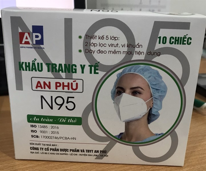 Khẩu trang y tế An Phú N95 (H*10cái) - An Phú