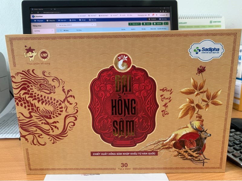 Đại Hồng Sâm (Hộp30túi*20ml) - Sadipha