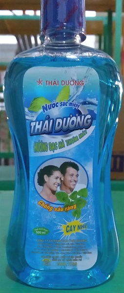 Nước muối súc miệng bạc hà 500ml (K*30chai) - Thái Dương