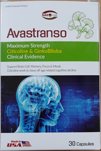 Viên nang Avastranso (Citicolin + Ginkobiloba) (H*3vỉ*10viên) - USA/Nam Thái Hoa