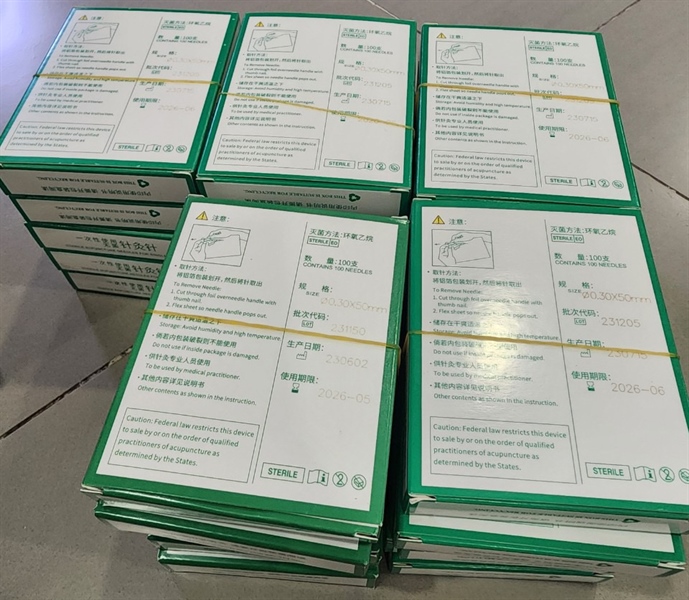 Kim châm cứu vô trùng màu vàng Tony 0.3x50mm số 7 (Hộp10vỉ*10cái) - An Sinh