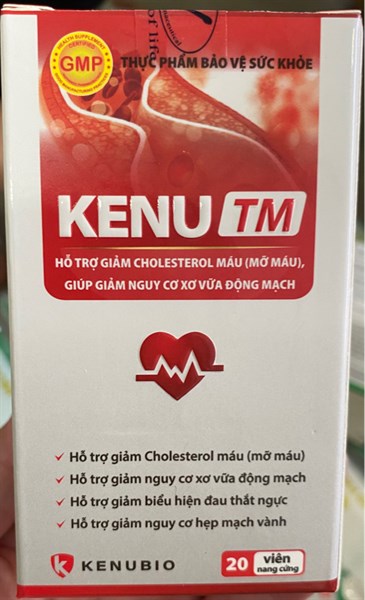 Kenu TM (Hỗ trợ giảm Cholesterol máu) (Lọ*20viên) - Napharco (MB Pharma)