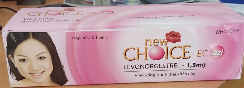 Tránh thai khẩn cấp Newchoice - EC izzi 1,5mg (H*30hộp bé*1viên) - Nam Hà