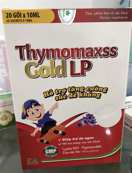 Thymomaxss gold LP (Hỗ trợ tăng sức đề kháng) (H*20 gói*10ml) - Hà Tây/Liên Phong