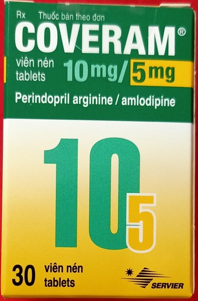 Coveram 10mg/5mg (Lọ*30viên) - Servier