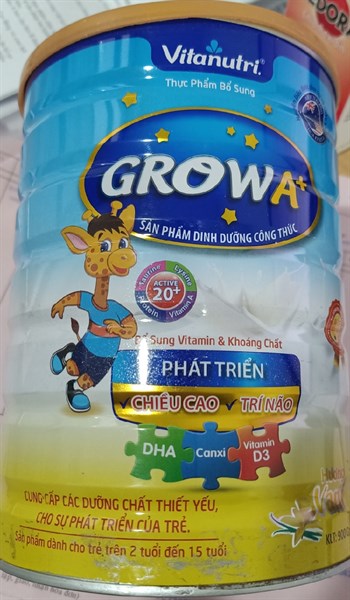 Vitanutri Grow A+ (2 - 15 tuổi) (Giúp phát triển trí não - tăng trưởng chiều cao) 900g - Hoàng Trung Kha 2