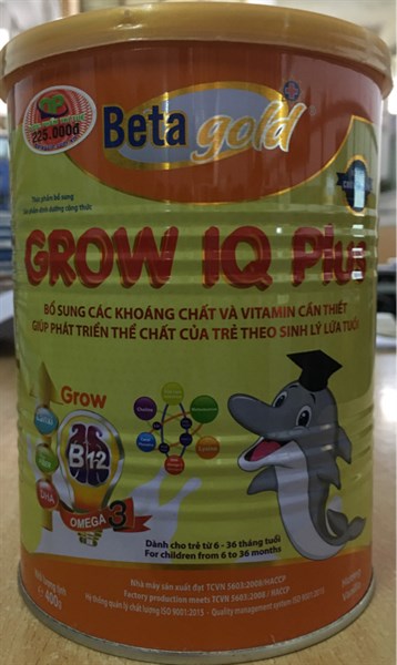 Beta gold - Grow IQ Plus 400g (6 - 36 tháng) - MD Group