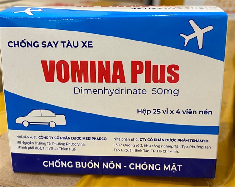 Vomina plus 50mg (H*25vỉ*4viên) - Medipharco 2