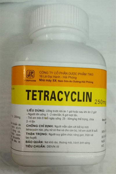 Tetracylin 250mg (K*48Lọ*400viên) - Tw3