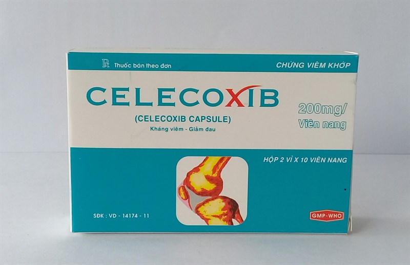 Thuốc Celecoxib 200mg- Đồng Nai- Giảm viêm xương khớp mãn tính- Hộp 2 vỉ x 10 viên