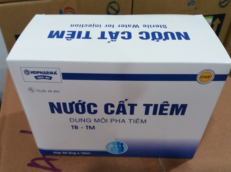Nước cất tiêm 10ml (Kiện 16 Hộp 50 ống x 10ml) - CTCPDVTYT Hải Dương