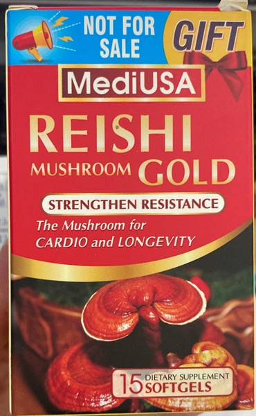 Reishi Mushroom gold (Lọ 15 viên) - Mỹ