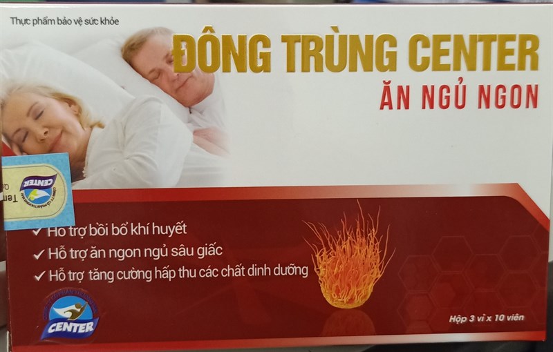 Đông trùng center gold (ăn ngủ ngon) (H*3vỉ*10viên) - Center