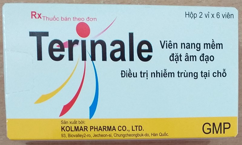 Viên nang mềm đặt âm đạo Terinale (H*2vỉ*6viên) - Hàn Quốc (Vỉ)