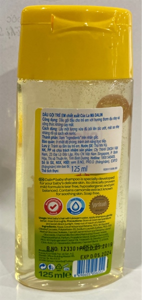 Dầu gội trẻ em Dalin 125ml - Thổ Nhĩ Kỳ 2