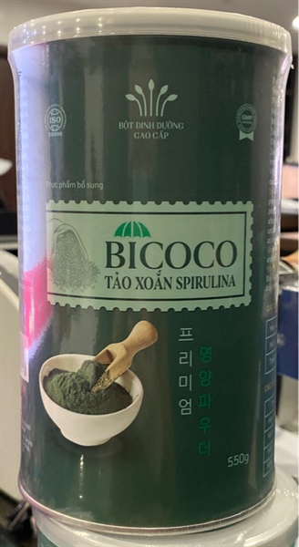 BICOCO Tảo xoắn Spirulina Lon 550gr - BMP