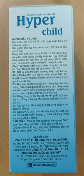 Dung dịch rửa và hút mũi Hyper child kit (Hộp 6 lọ 10ml kèm dụng cụ hút mũi) - Hải Dương (QT Tâm Việt) 2
