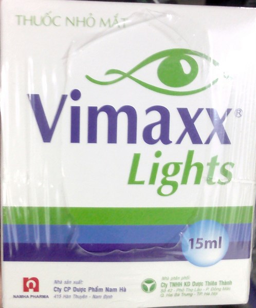 Thuốc nhỏ mắt Vimaxx Lights 15ml - Nam hà