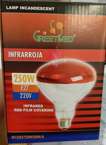 Bóng đèn hồng ngoại 250W - Greetmed/TQ