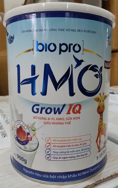 Sữa Biopro HMO Nano Grow IQ Nanofood (1 - 15 tuổi) 900g