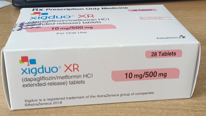 Xigduo XR 10/500mg (H*4vỉ*7viên) - AstraZeneca/Mỹ (Hộp)