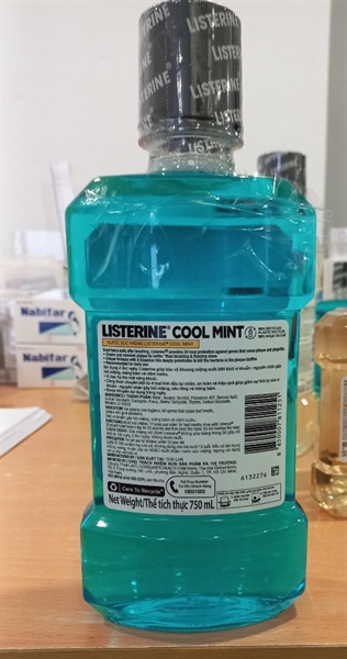 Nước súc miệng Listerine Cool Mint 750ml (Kiện 12 chai) - Thái Lan 2