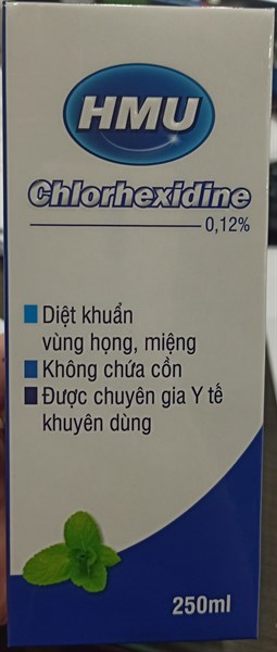 Nước súc miệng HMU Chlorhexidine 250ml (K*50chai) - Nguyễn Thiệu