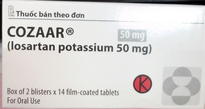 Thuốc Cozaar 50mg Anh thuốc điều trị tăng huyết áp (Hộp 2 vỉ*14 viên)