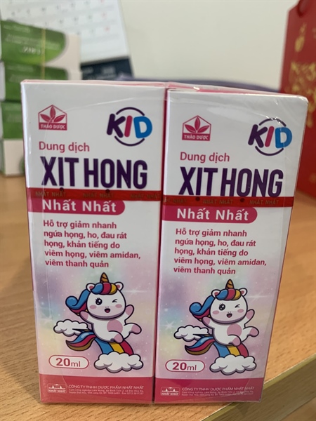 Xịt họng nhất nhất KID 20ml - Nhất Nhất