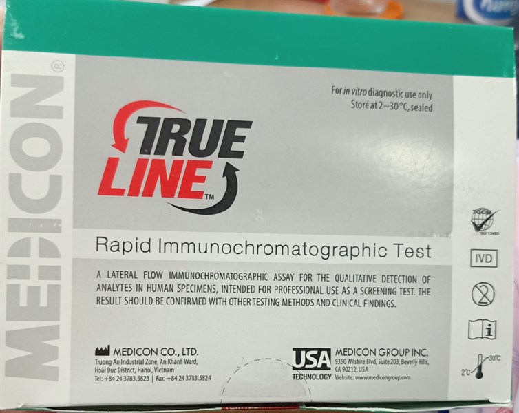 Test thử 4 chân Trueline (H*25test) - Medicon