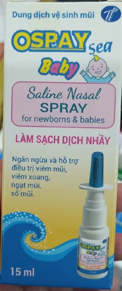 Dung dịch vệ sinh mũi OSPAY sea baby 15ml - Trường Thọ