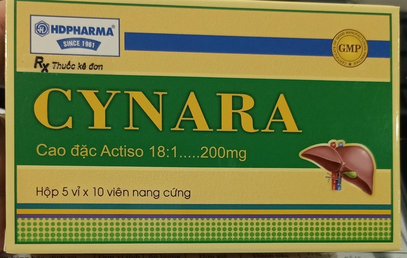Cynara 200mg (K*80Hộp 5vỉ x 10viên nang cứng) - CTCPDVTYT Hải Dương