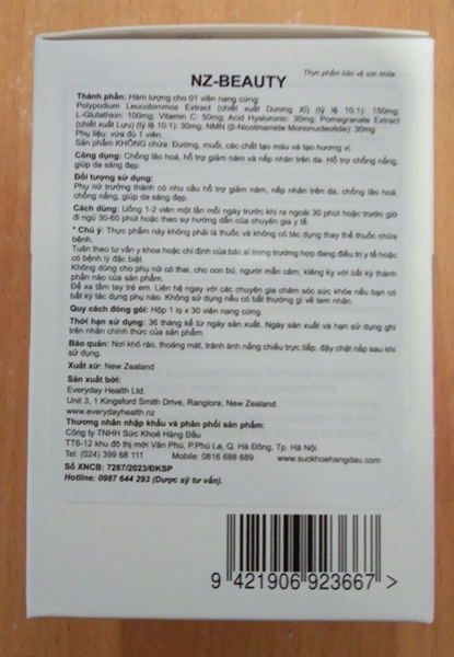 NZ - Beauty (Chống lão hoá) (Lọ 30 viên) - New Zealand (SK Hàng Đầu) 2