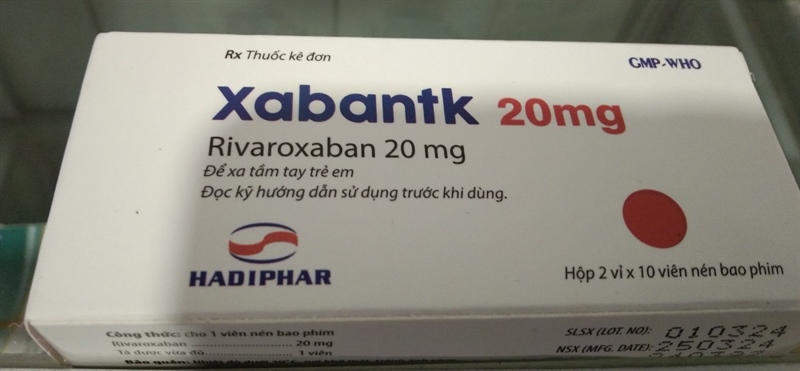 Xabantk 20mg (Hộp 2 vỉ x 10 viên) - Hà Tĩnh VN