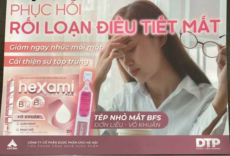 Dung dịch nhỏ mắt Hexami Newlight plus (H*20tép*1ml) - CPC1 Hà Nội