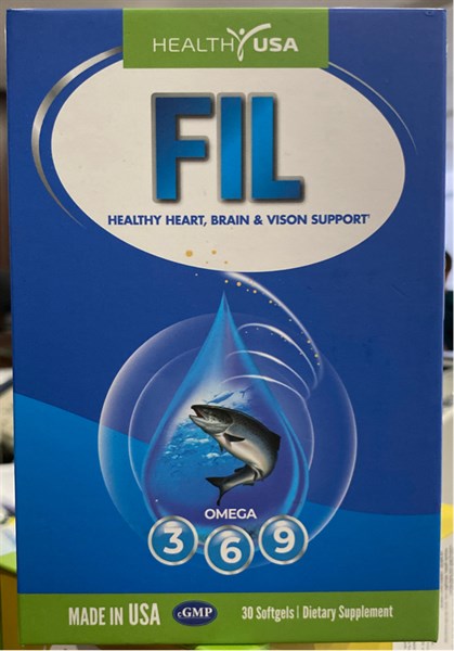 FIL (Sáng mắt, bổ não, khỏe tim) (Lọ*30viên) - Healthy USA
