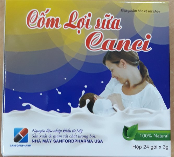 Cốm lợi sữa Canci (H*24gói*3g) - Sanfordpharma