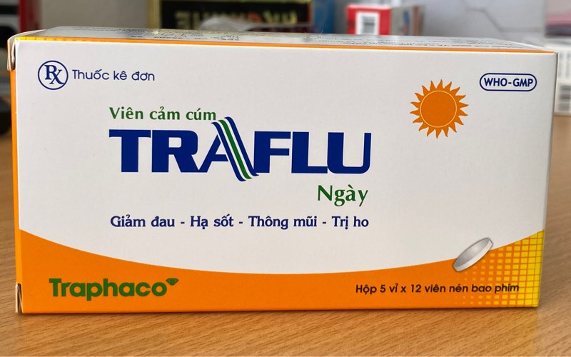 Viên cảm cúm TRAFLU Ngày (H*5vỉ*12viên) - Traphaco
