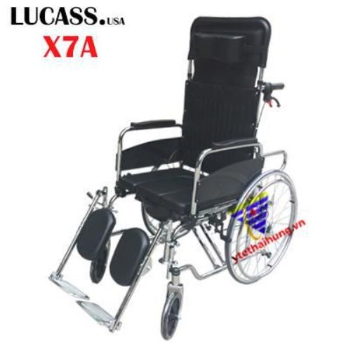 Xe lăn X7A có bô ngả được (Hiệu Lucass, cho người tàn tật) - China