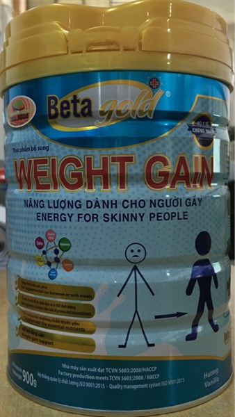 Beta gold - Weight Gain 900g (cho người gầy - từ 3 tuổi trở lên) - MD Group