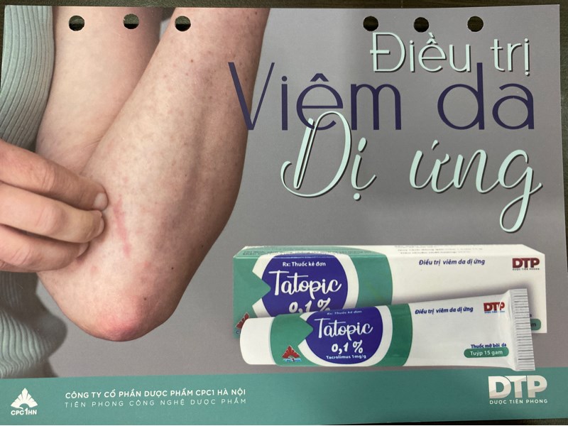 Tatopic 0,1% 15g (Điều trị viêm da dị ứng) - CPC1 Hà Nội