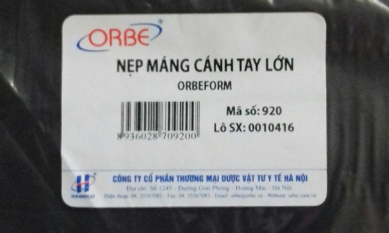 Nẹp máng cánh tay lớn 920
