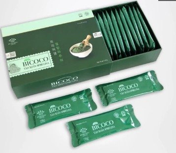 Bột dinh dưỡng cao cấp BICOCO Tảo xoắn Spirulina (Hộp 20 gói x 35g) - BMP