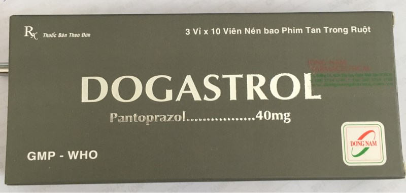 Dogastrol 40mg (Pantoprazol 40mg)(Hộp 3 vỉ x 10 viên) - CTCPSXTMDP Đông Nam