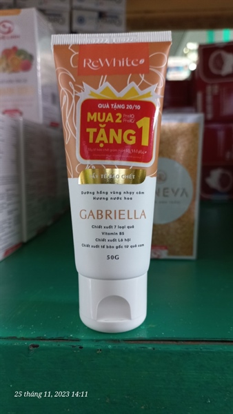 Rewhite tẩy tế bào chết dưỡng hồng vùng nhạy cảm hương nước hoa Gabriella 50g - Việt Đức